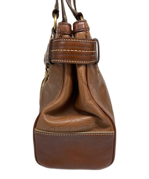 COACH（コーチ）COACH (コーチ) シグネチャートートバッグ ブラウンの古着・服飾アイテム