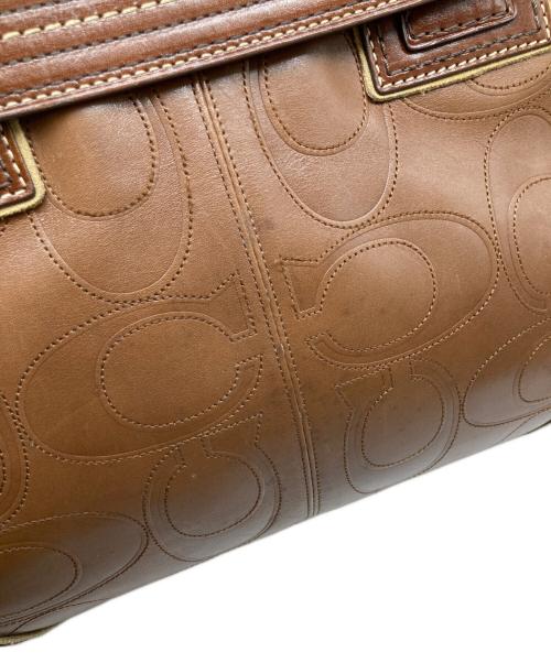 COACH（コーチ）COACH (コーチ) シグネチャートートバッグ ブラウンの古着・服飾アイテム