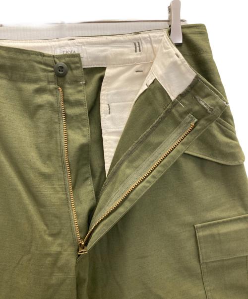 CIOTA（シオタ）CIOTA (シオタ) スビンコットンナイロンバックサテンM65フィールドパンツ オリーブ サイズ:6の古着・服飾アイテム