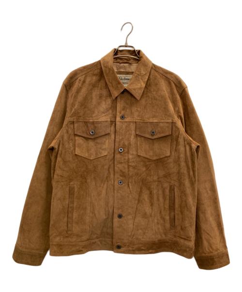 L.L.Bean（エルエルビーン）L.L.Bean (エルエルビーン) スウェードレザートラッカージャケット ブラウン サイズ:Ｌの古着・服飾アイテム