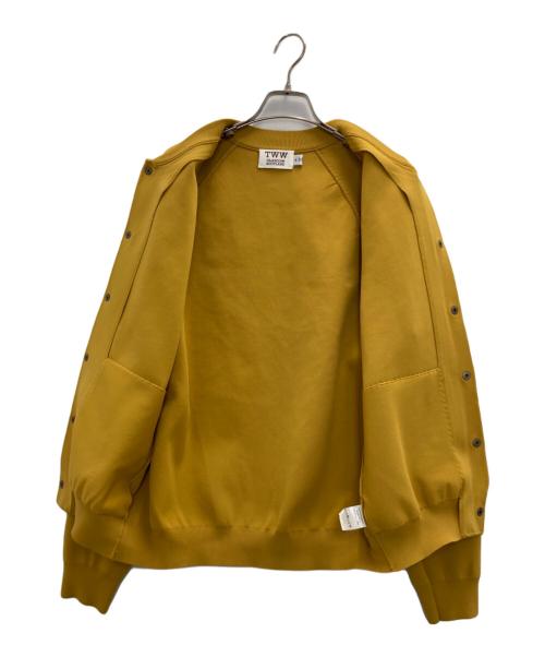 Traditional Weatherwear（トラディショナルウェザーウェア）Traditional Weatherwear (トラディショナルウェザーウェア) クルーネックカーディガン イエロー サイズ:Mの古着・服飾アイテム
