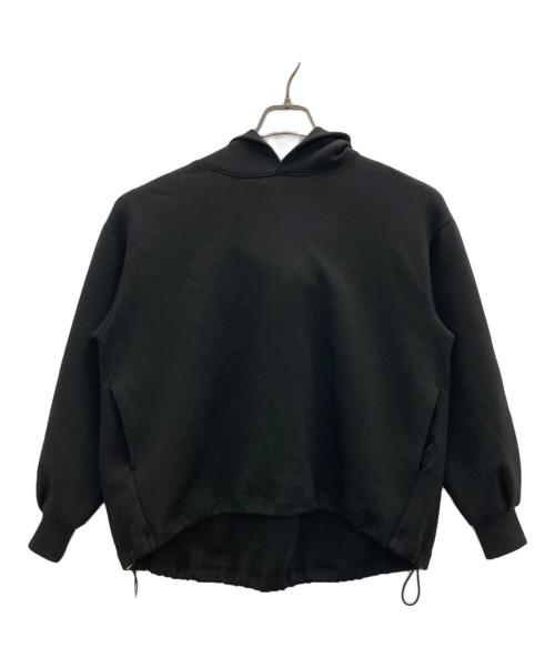 23区（ニジュウサンク）23区 (ニジュウサンク) コンフォートダンボールジャージー パーカー ブラック サイズ:SIZE 38の古着・服飾アイテム