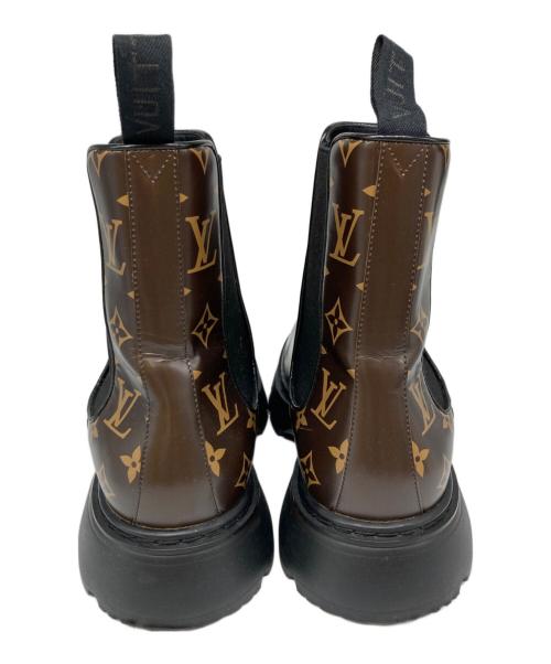 LOUIS VUITTON（ルイ ヴィトン）LOUIS VUITTON (ルイ ヴィトン) モノグラムサイドゴアブーツ ブラウン サイズ:８1/2の古着・服飾アイテム