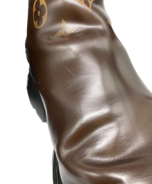 LOUIS VUITTON（ルイ ヴィトン）LOUIS VUITTON (ルイ ヴィトン) モノグラムサイドゴアブーツ ブラウン サイズ:８1/2の古着・服飾アイテム