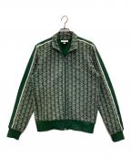 LACOSTEラコステ）の古着「モノグラム ジャカード トラックジャケット」｜グリーン