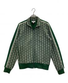 LACOSTE（ラコステ）の古着「モノグラム ジャカード トラックジャケット」｜グリーン