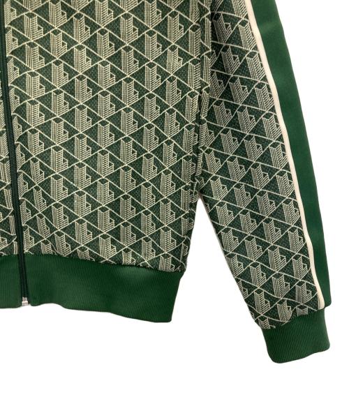 LACOSTE（ラコステ）LACOSTE (ラコステ) モノグラム ジャカード トラックジャケット グリーン サイズ:Sの古着・服飾アイテム