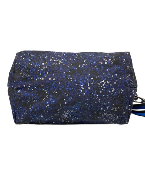 LONGCHAMP（ロンシャン）LONGCHAMP (ロンシャン) 花柄ショルダーバッグ ネイビーの古着・服飾アイテム