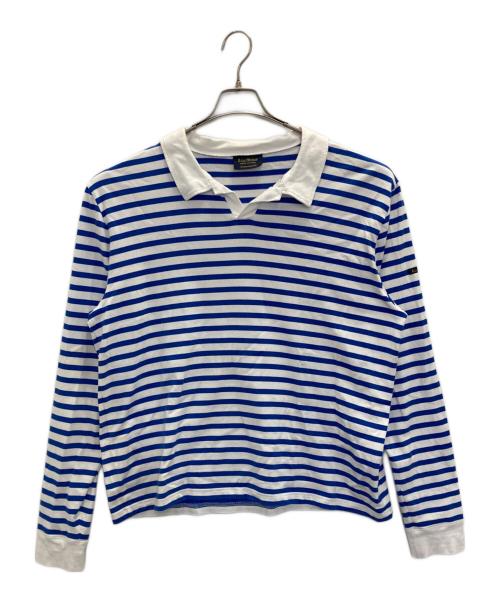 TOMORROW LAND（トゥモローランド）TOMORROW LAND (トゥモローランド) 別注 Le Minor コットン スキッパーポロ ブルー サイズ:SIZE Mの古着・服飾アイテム