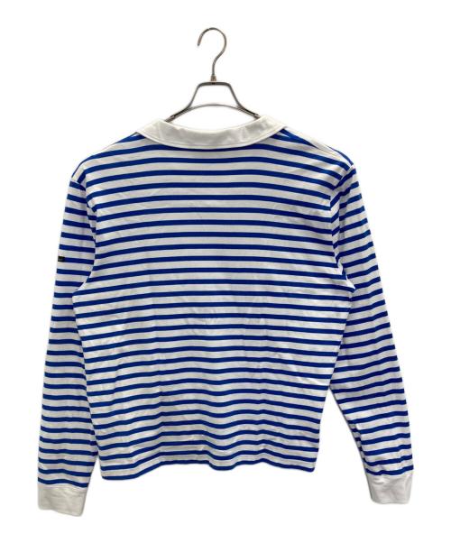 TOMORROW LAND（トゥモローランド）TOMORROW LAND (トゥモローランド) 別注 Le Minor コットン スキッパーポロ ブルー サイズ:SIZE Mの古着・服飾アイテム
