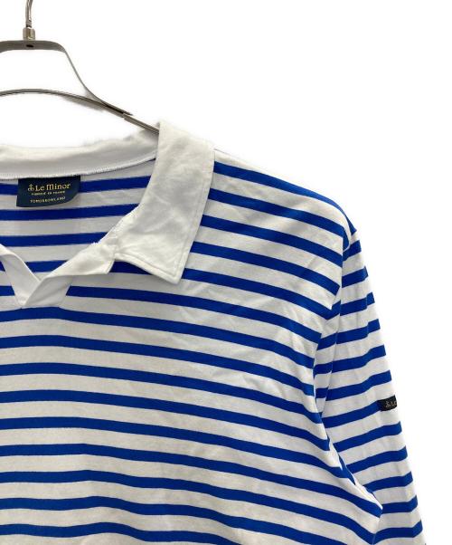 TOMORROW LAND（トゥモローランド）TOMORROW LAND (トゥモローランド) 別注 Le Minor コットン スキッパーポロ ブルー サイズ:SIZE Mの古着・服飾アイテム