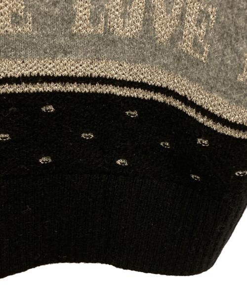 MAISON SPECIAL（メゾンスペシャル）MAISON SPECIAL (メゾンスペシャル) LOVE Jacquard Cardigan ブラック サイズ:FREEの古着・服飾アイテム