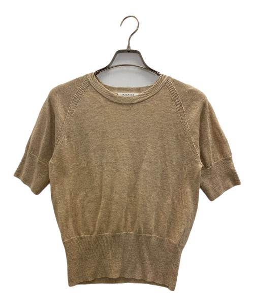 MACPHEE（マカフィー）MACPHEE (マカフィー) プレーンリネン ラグランスリーブプルオーバー ベージュ サイズ:Sの古着・服飾アイテム