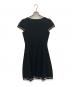 M'S GRACY (エムズグレイシー) 配色リボンニットドレス ブラック サイズ:SIZE M：5000円