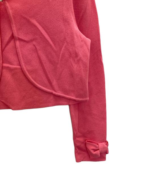 M'S GRACY（エムズグレイシー）M'S GRACY (エムズグレイシー) リボンボレロカーディガン ピンク サイズ:Mの古着・服飾アイテム