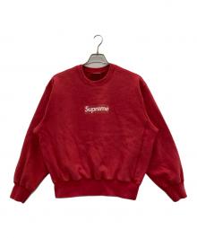 SUPREME（シュプリーム）の古着「Washed Box Logo Crewneck」｜レッド