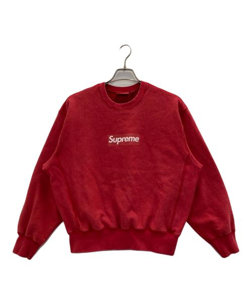 SUPREME（シュプリーム）Supreme (シュプリーム) Washed Box Logo Crewneck レッド サイズ:Sの古着・服飾アイテム