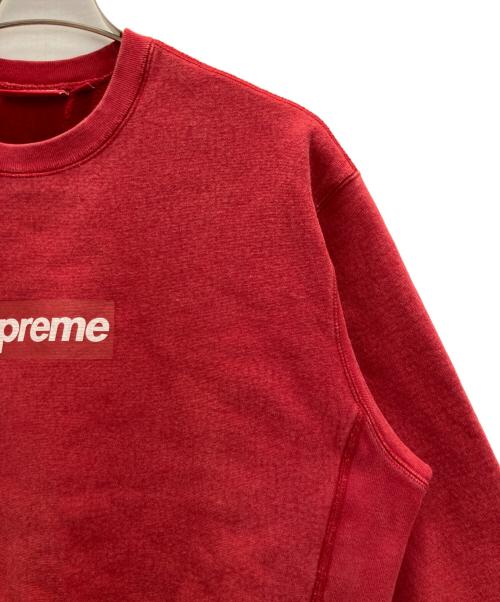 SUPREME（シュプリーム）Supreme (シュプリーム) Washed Box Logo Crewneck レッド サイズ:Sの古着・服飾アイテム