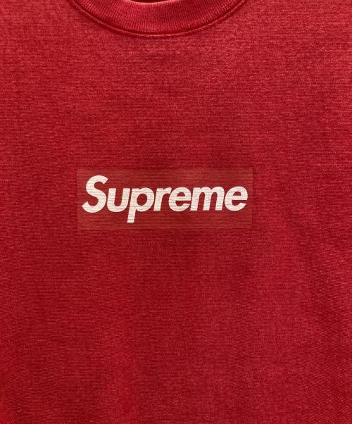 SUPREME（シュプリーム）Supreme (シュプリーム) Washed Box Logo Crewneck レッド サイズ:Sの古着・服飾アイテム