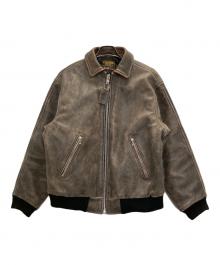 SUPREME（シュプリーム）の古着「Vanson Worn Leather Jacket」｜ブラウン