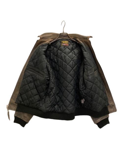 SUPREME（シュプリーム）SUPREME (シュプリーム) Vanson Worn Leather Jacket ブラウン サイズ:Sの古着・服飾アイテム