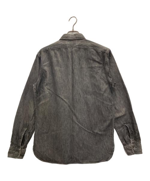 RRL（ダブルアールエル）RRL (ダブルアールエル) BLACK DENIM WORK SHIRT ブラック サイズ:Sの古着・服飾アイテム