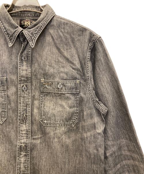 RRL（ダブルアールエル）RRL (ダブルアールエル) BLACK DENIM WORK SHIRT ブラック サイズ:Sの古着・服飾アイテム