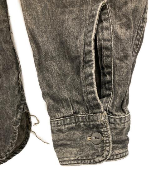 RRL（ダブルアールエル）RRL (ダブルアールエル) BLACK DENIM WORK SHIRT ブラック サイズ:Sの古着・服飾アイテム