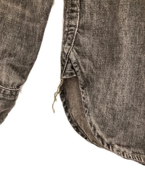 RRL（ダブルアールエル）RRL (ダブルアールエル) BLACK DENIM WORK SHIRT ブラック サイズ:Sの古着・服飾アイテム
