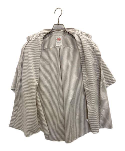 DANTON（ダントン）DANTON (ダントン) ストライプシャツ グレー サイズ:SIZE 42の古着・服飾アイテム