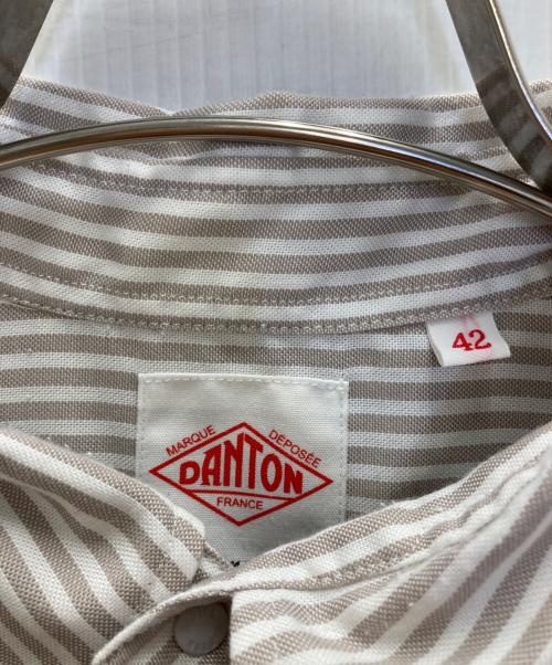 DANTON（ダントン）DANTON (ダントン) ストライプシャツ グレー サイズ:SIZE 42の古着・服飾アイテム