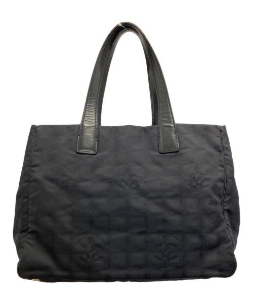 CHANEL（シャネル）CHANEL (シャネル) ニュートラベルライントートMM ブラックの古着・服飾アイテム