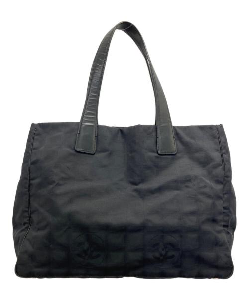 CHANEL（シャネル）CHANEL (シャネル) ニュートラベルライントートMM ブラックの古着・服飾アイテム