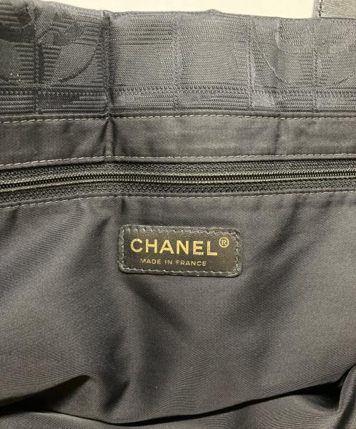 CHANEL（シャネル）CHANEL (シャネル) ニュートラベルライントートMM ブラックの古着・服飾アイテム