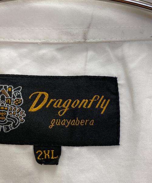 DRAGONFLY（ドラゴンフライ）Dragonfly (ドラゴンフライ) キューバシャツ ホワイト サイズ:2XLの古着・服飾アイテム