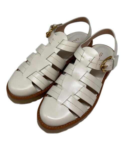 COLE HAAN（コールハーン）COLE HAAN (コールハーン) タティアナ フィッシャーマン サンダル ホワイト サイズ:5Bの古着・服飾アイテム