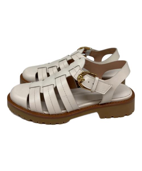 COLE HAAN（コールハーン）COLE HAAN (コールハーン) タティアナ フィッシャーマン サンダル ホワイト サイズ:5Bの古着・服飾アイテム