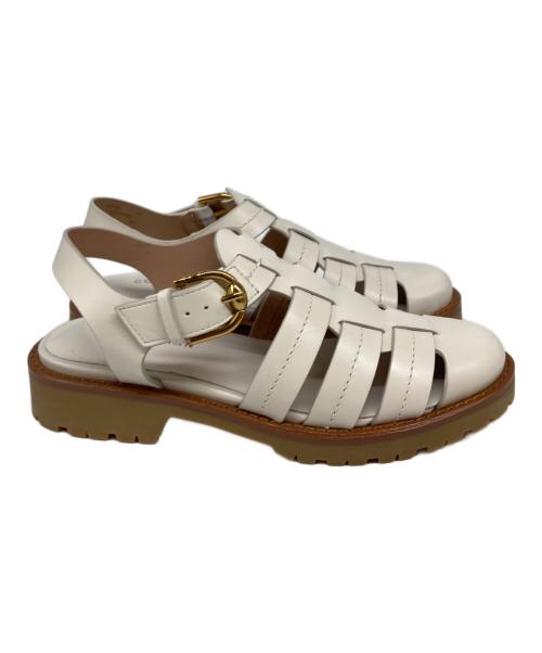 COLE HAAN（コールハーン）COLE HAAN (コールハーン) タティアナ フィッシャーマン サンダル ホワイト サイズ:5Bの古着・服飾アイテム