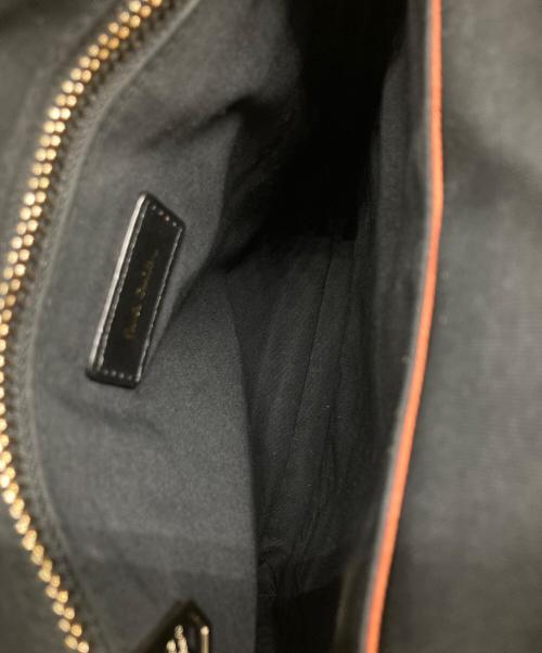 PAUL SMITH（ポールスミス）Paul Smith (ポールスミス) レザーフラップショルダーバッグ ブラックの古着・服飾アイテム