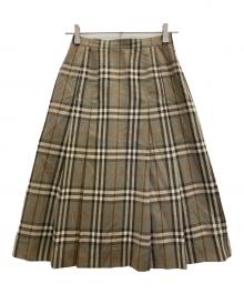 Burberry's（バーバリーズ）の古着「ノバチェックスカート」｜カーキ