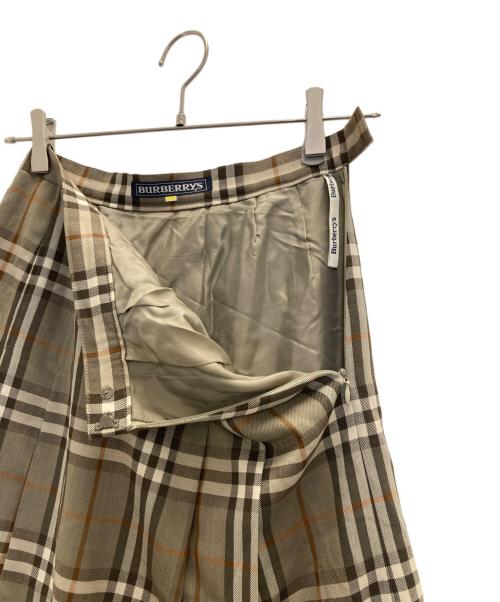 Burberry's（バーバリーズ）Burberry's (バーバリーズ) ノバチェックスカート カーキ サイズ:Sの古着・服飾アイテム