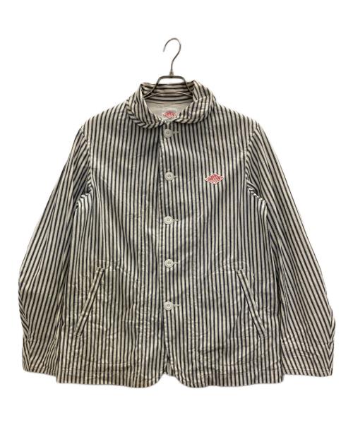 DANTON（ダントン）DANTON (ダントン) カバーオール ホワイト×ブルー サイズ:38の古着・服飾アイテム