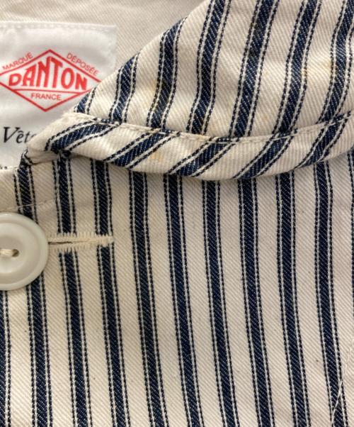 DANTON（ダントン）DANTON (ダントン) カバーオール ホワイト×ブルー サイズ:38の古着・服飾アイテム
