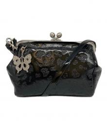 ANNA SUI（アナスイ）の古着「がま口ショルダーバッグ」｜ブラック