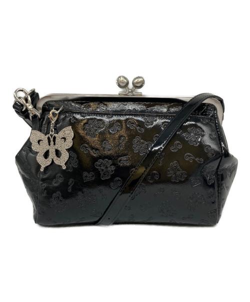 ANNA SUI（アナスイ）ANNA SUI (アナスイ) がま口ショルダーバッグ ブラックの古着・服飾アイテム