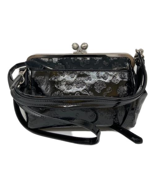 ANNA SUI（アナスイ）ANNA SUI (アナスイ) がま口ショルダーバッグ ブラックの古着・服飾アイテム