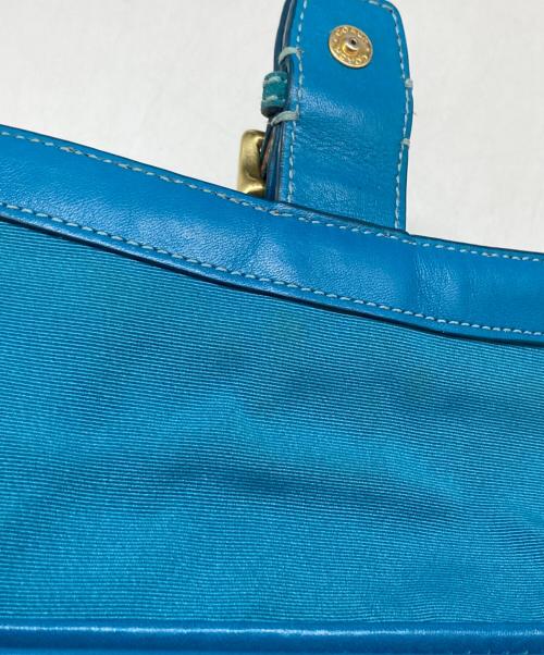 COACH（コーチ）COACH (コーチ) ショルダーバッグ ブラウン×ブルーの古着・服飾アイテム