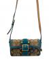 COACH (コーチ) ショルダーバッグ ブラウン×ブルー：8000円