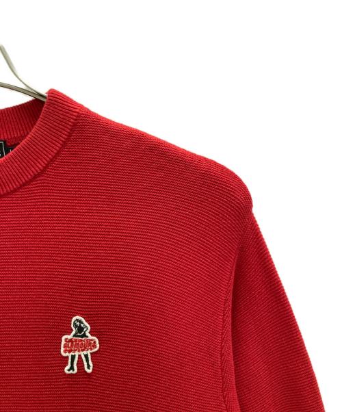 Hysteric Glamour（ヒステリックグラマー）Hysteric Glamour (ヒステリックグラマー) VIXEN GIRLワッペン セーター レッド サイズ:SIZE Lの古着・服飾アイテム