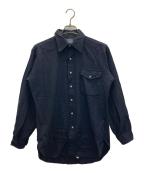 PENDLETONペンドルトン）の古着「エルボーパッチウールシャツ」｜ネイビー
